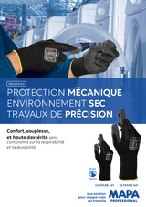 Gants travaux de précision Mapa Ultrane 524 taille 9, lot de 12 paires -  Manipulation de précision, emballage